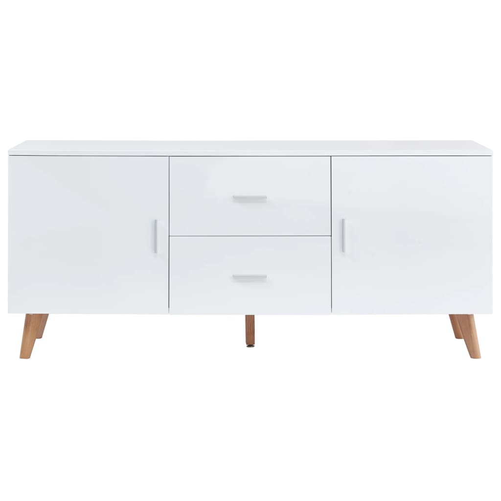 Buffet 160x40x70 cm MDF blanc