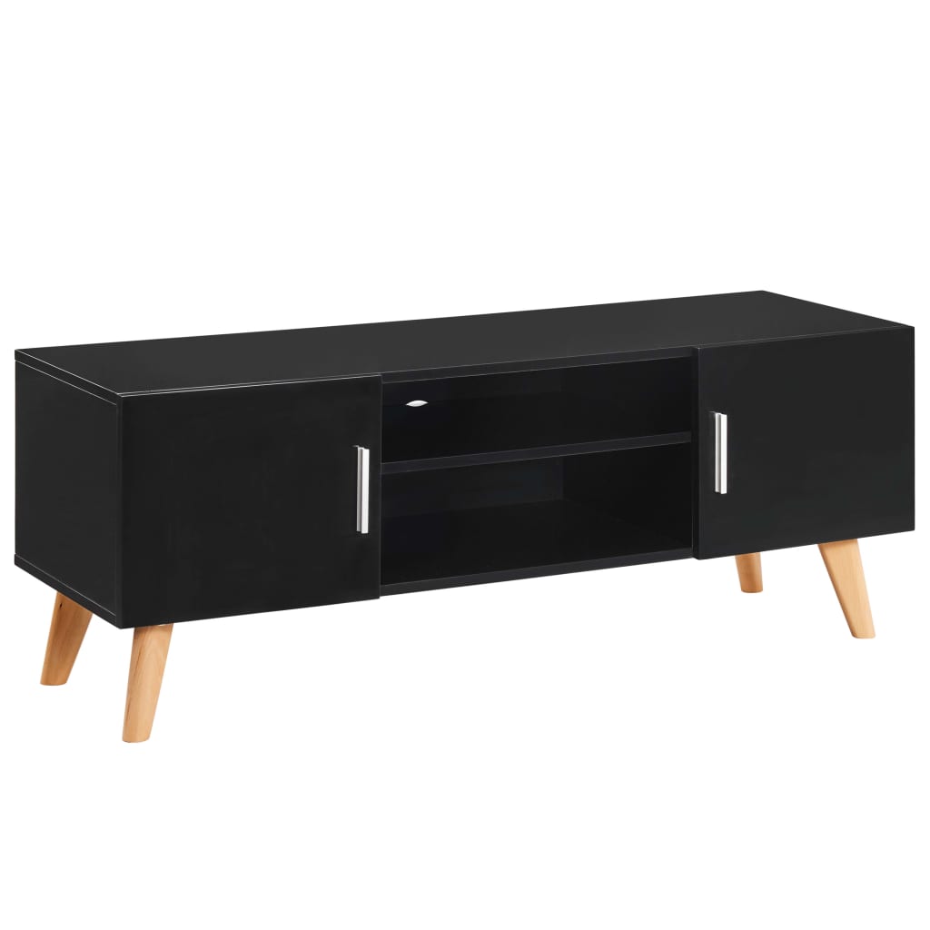 Meuble TV 120x40x46 cm MDF noir