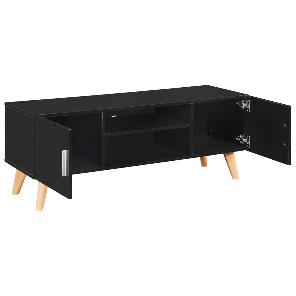 Meuble TV 120x40x46 cm MDF noir