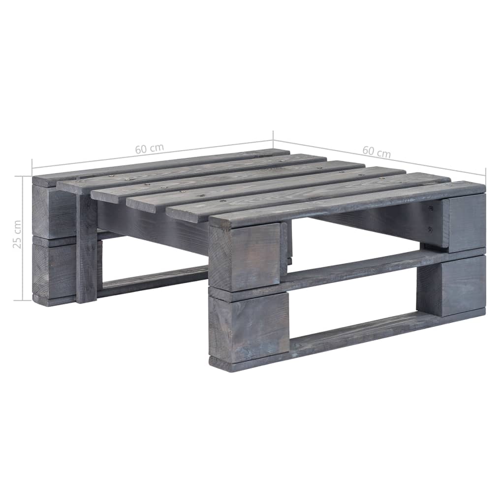 Tuinhocker pallet hout