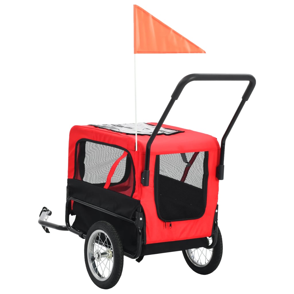 Fietstrailer kinderwagen 2-in-1