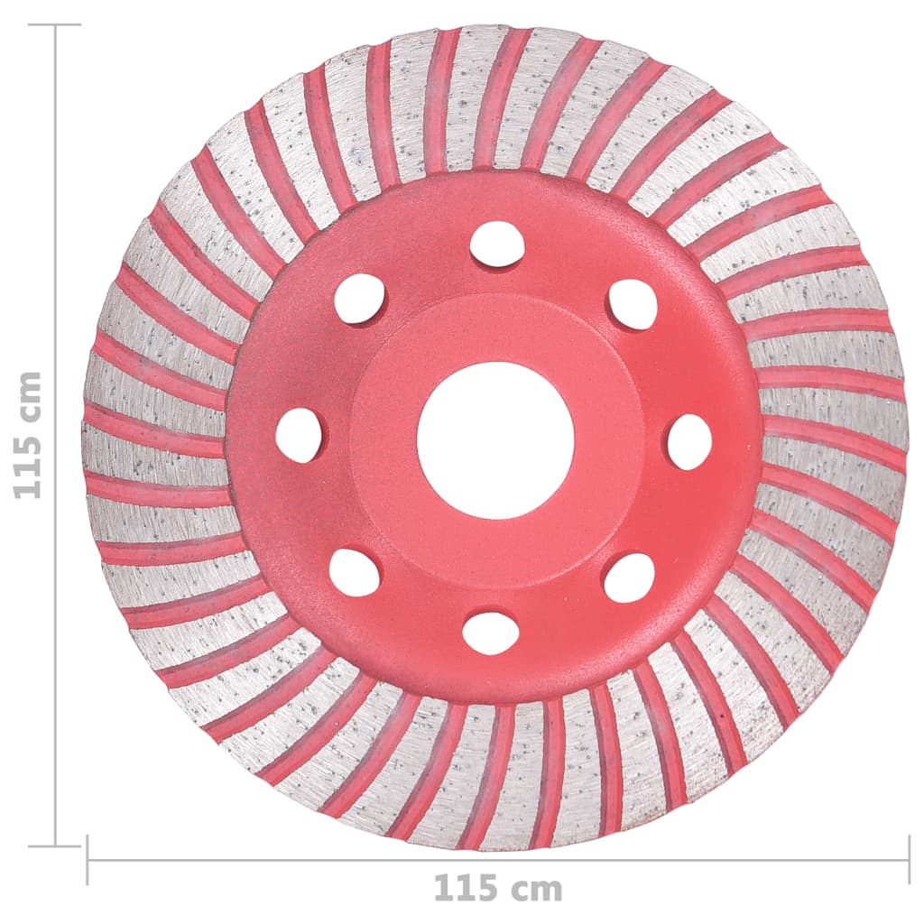 Diamantslijpwiel met turbo 115 mm