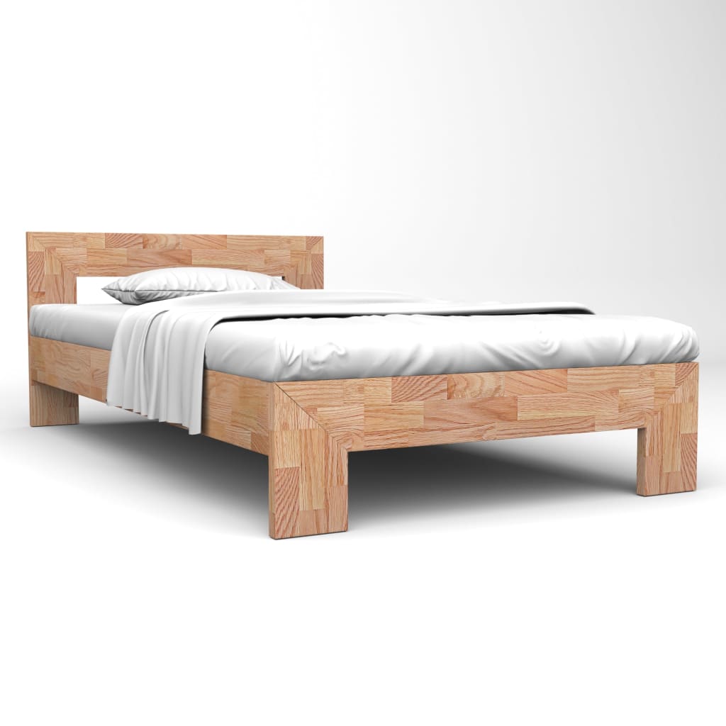 Bedframe massief eikenhout 160x200 cm