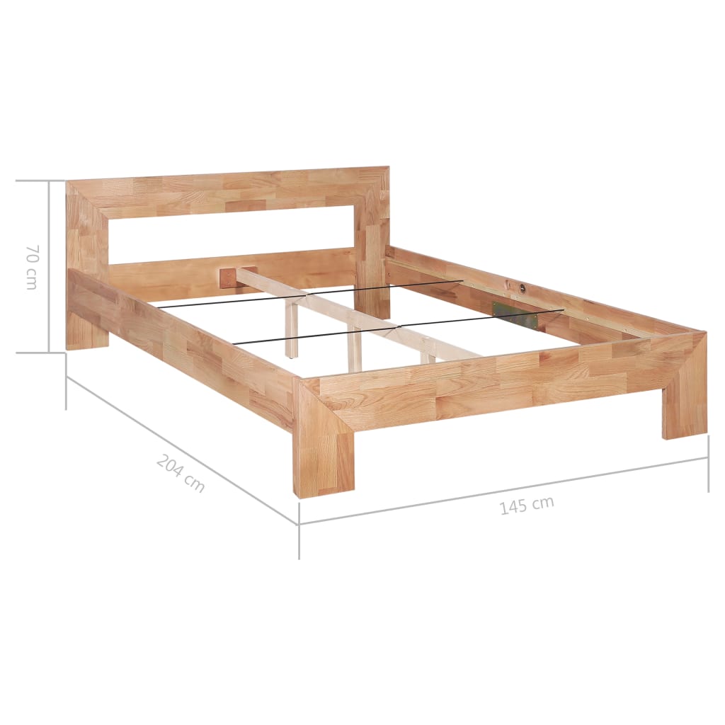 Bedframe massief eikenhout 160x200 cm