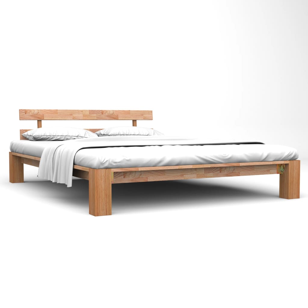 Bedframe massief eikenhout 160x200 cm