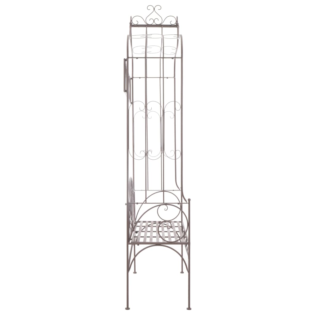 Tuinbank 122 cm ijzer antiekbruin