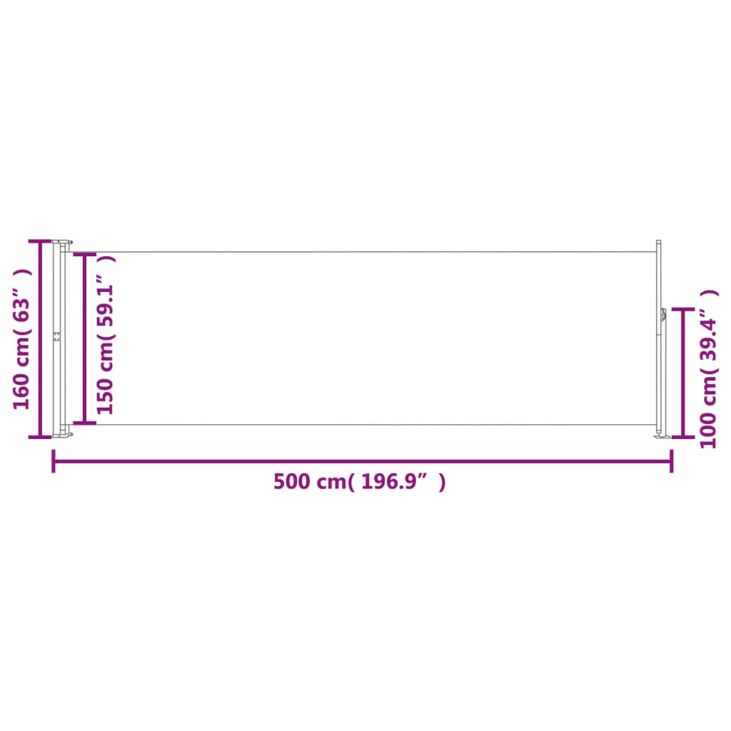 Paravent de jardin extensible 170x300 cm