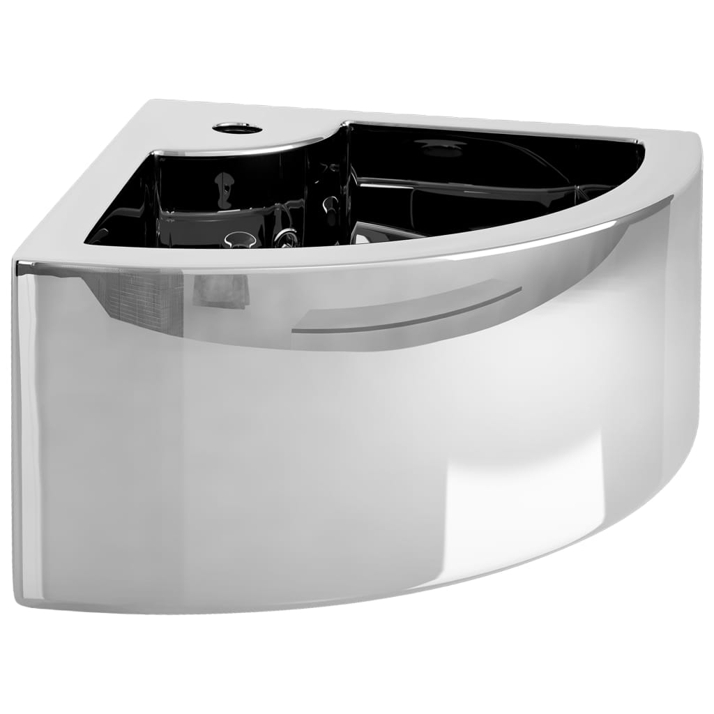 Lavabo avec trop-plein 45x32x12,5 cm en céramique couleur or