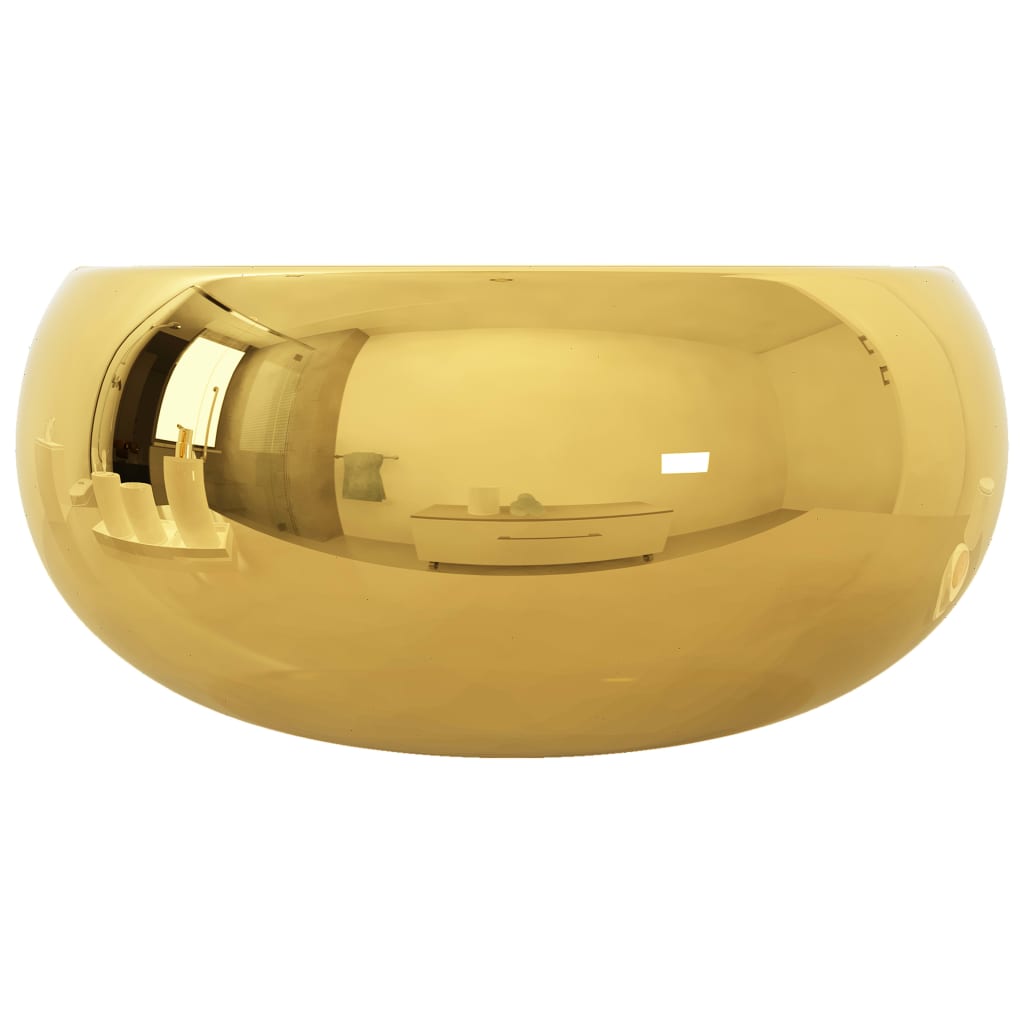 Lavabo rond 40x15 cm en céramique