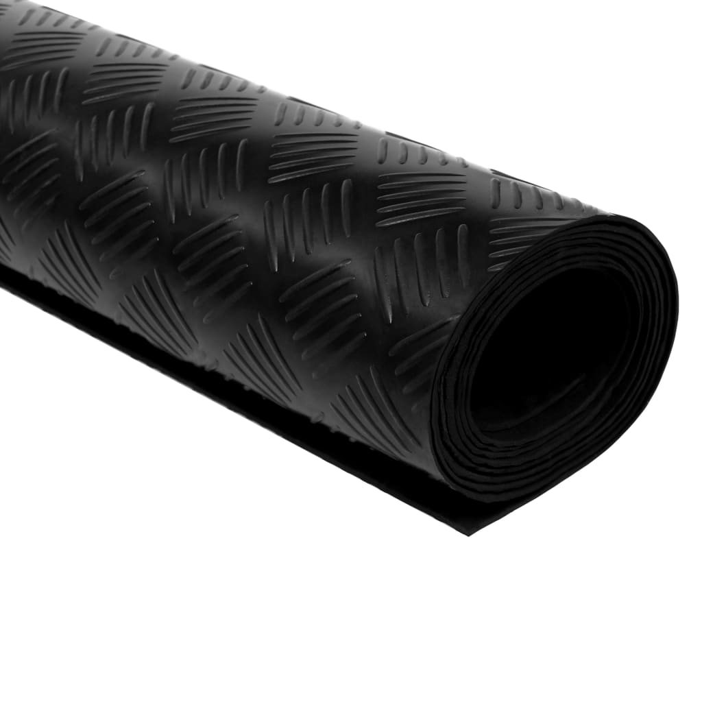 Vloermat anti-slip 3 mm 1,5x4 m rubber ruit