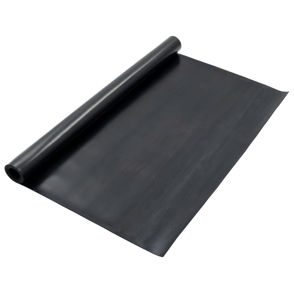 Vloermat anti-slip 2 mm glad 1,2x5 m rubber