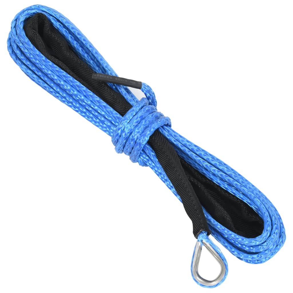 Câble de treuil 9 mmx26 m bleu