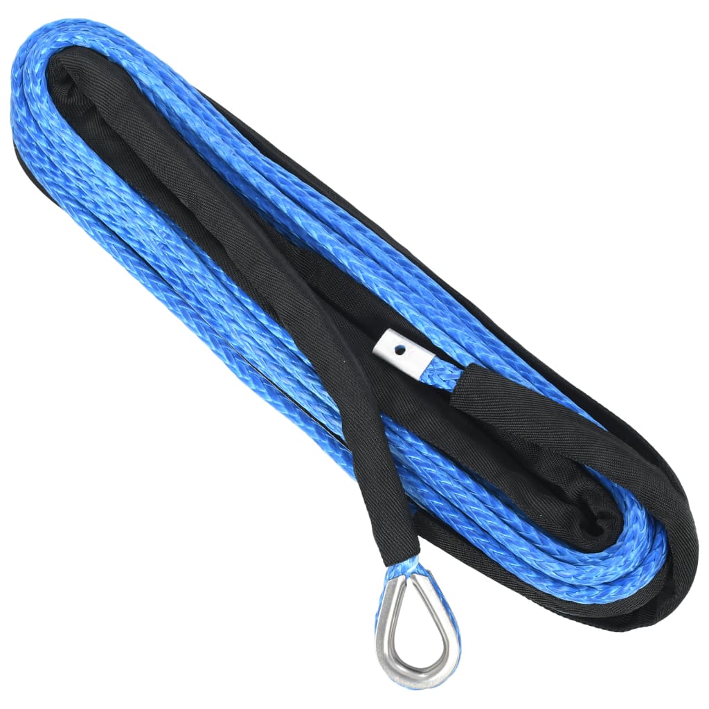 Câble de treuil 9 mmx26 m bleu