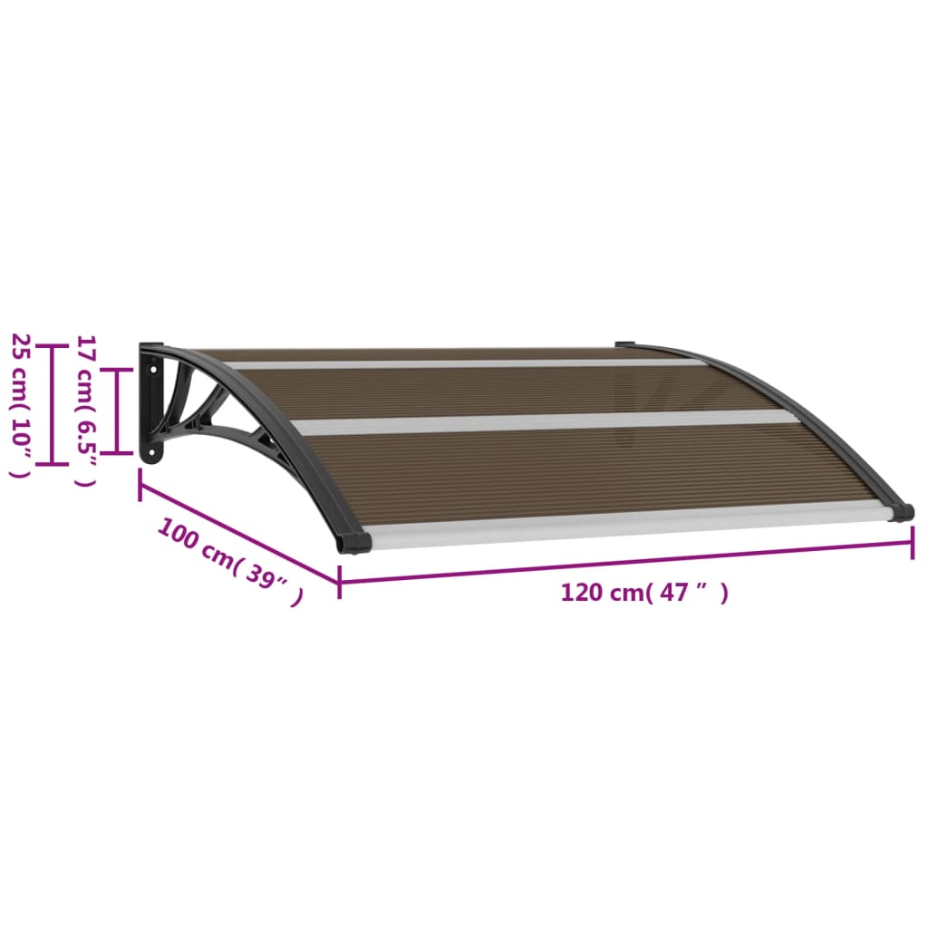 Deurluifel 150x100 cm polycarbonaat