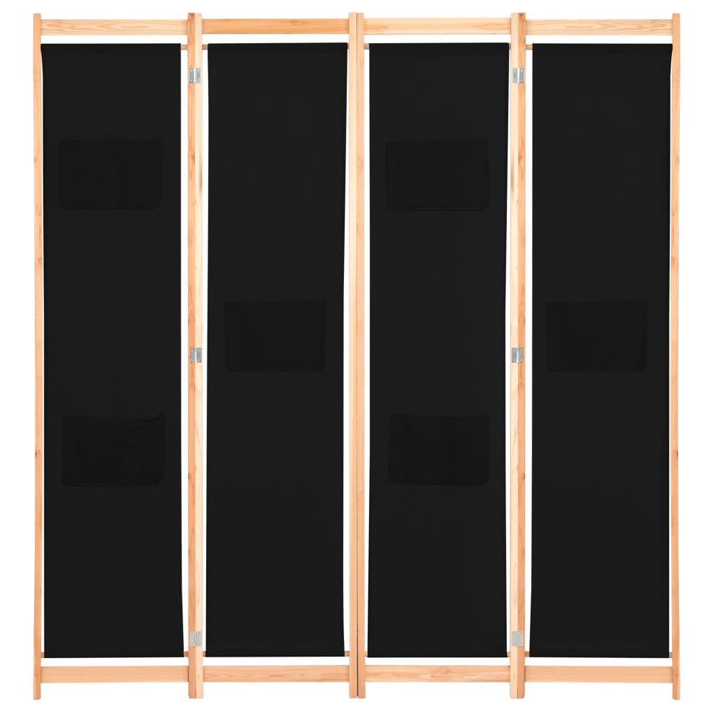 Kamerscherm met 5 panelen 200x170x4 cm stof