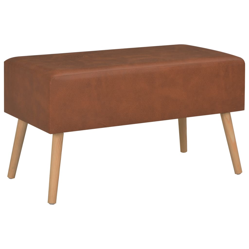 Table basse 80x40x46 cm cuir artificiel