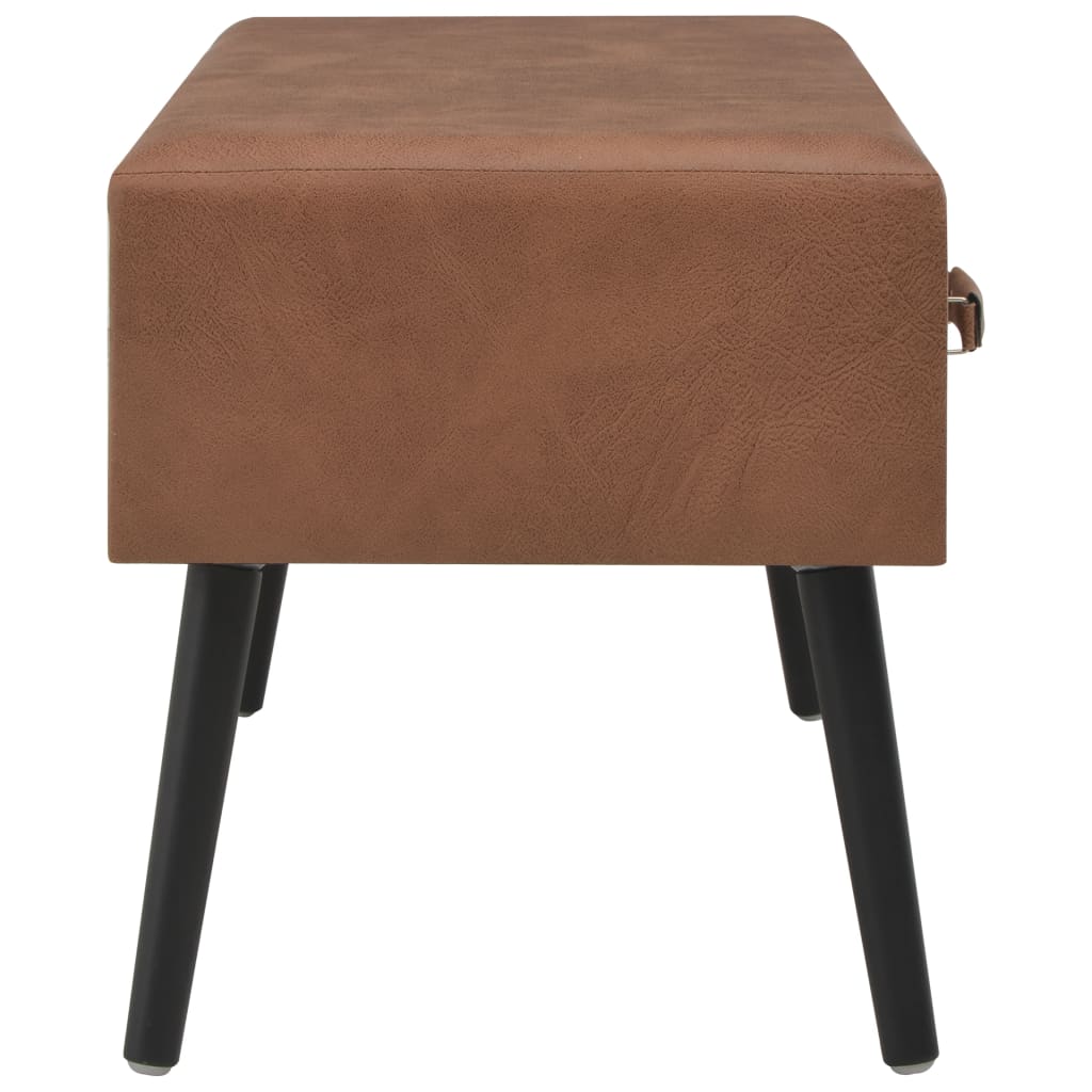 Table basse 80x40x46 cm cuir artificiel