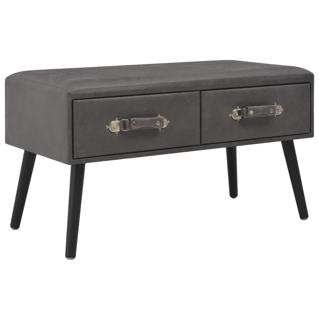 Table basse 80x40x46 cm cuir artificiel