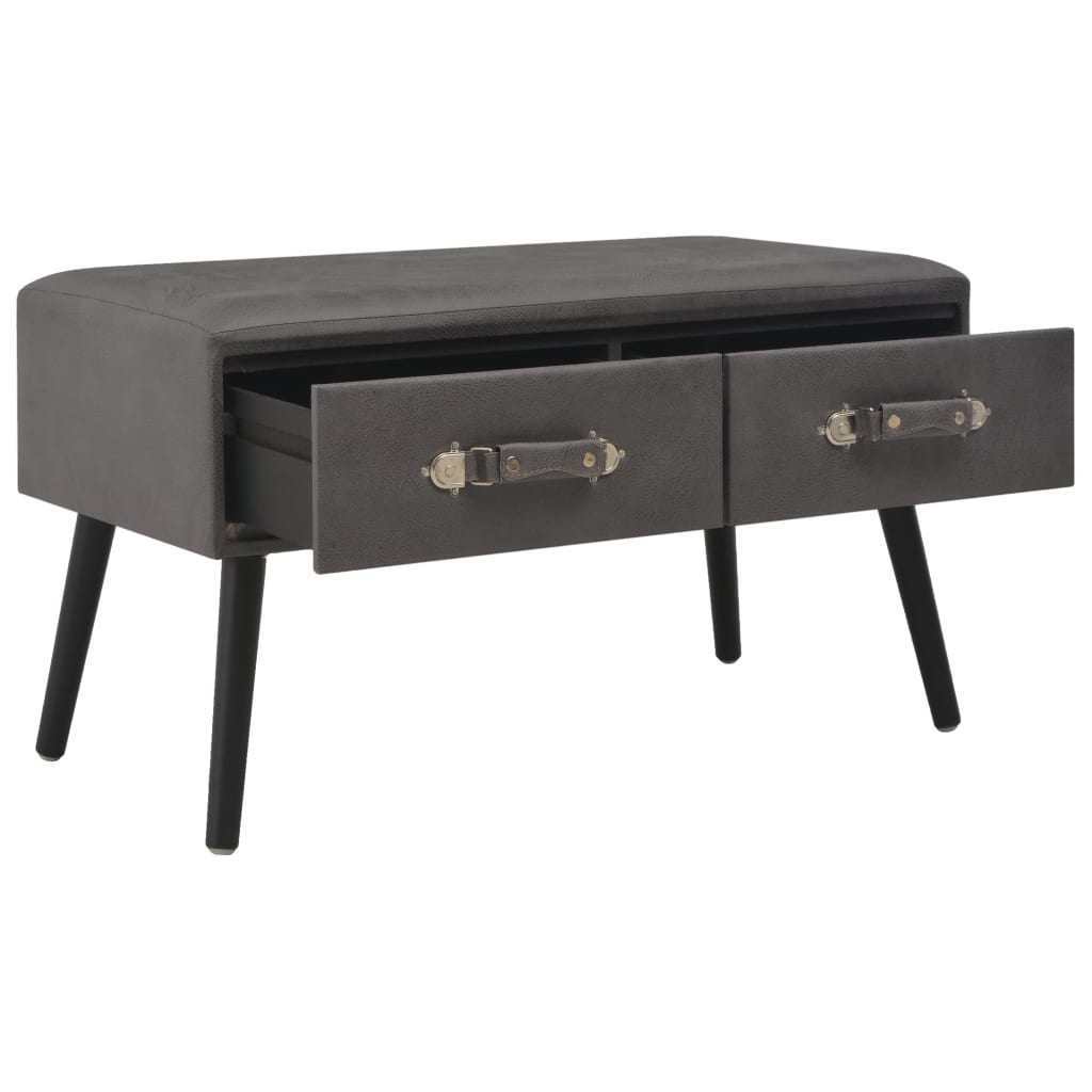 Table basse 80x40x46 cm cuir artificiel