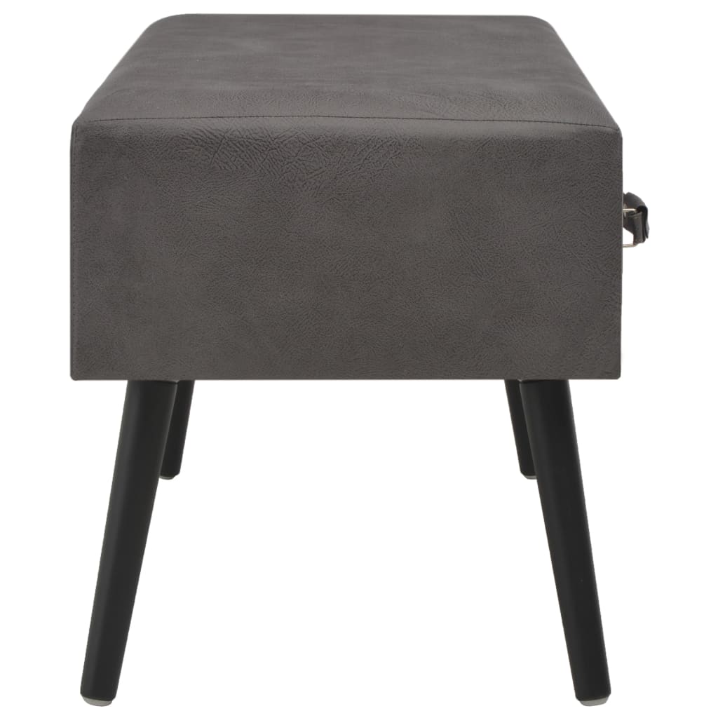 Table basse 80x40x46 cm cuir artificiel