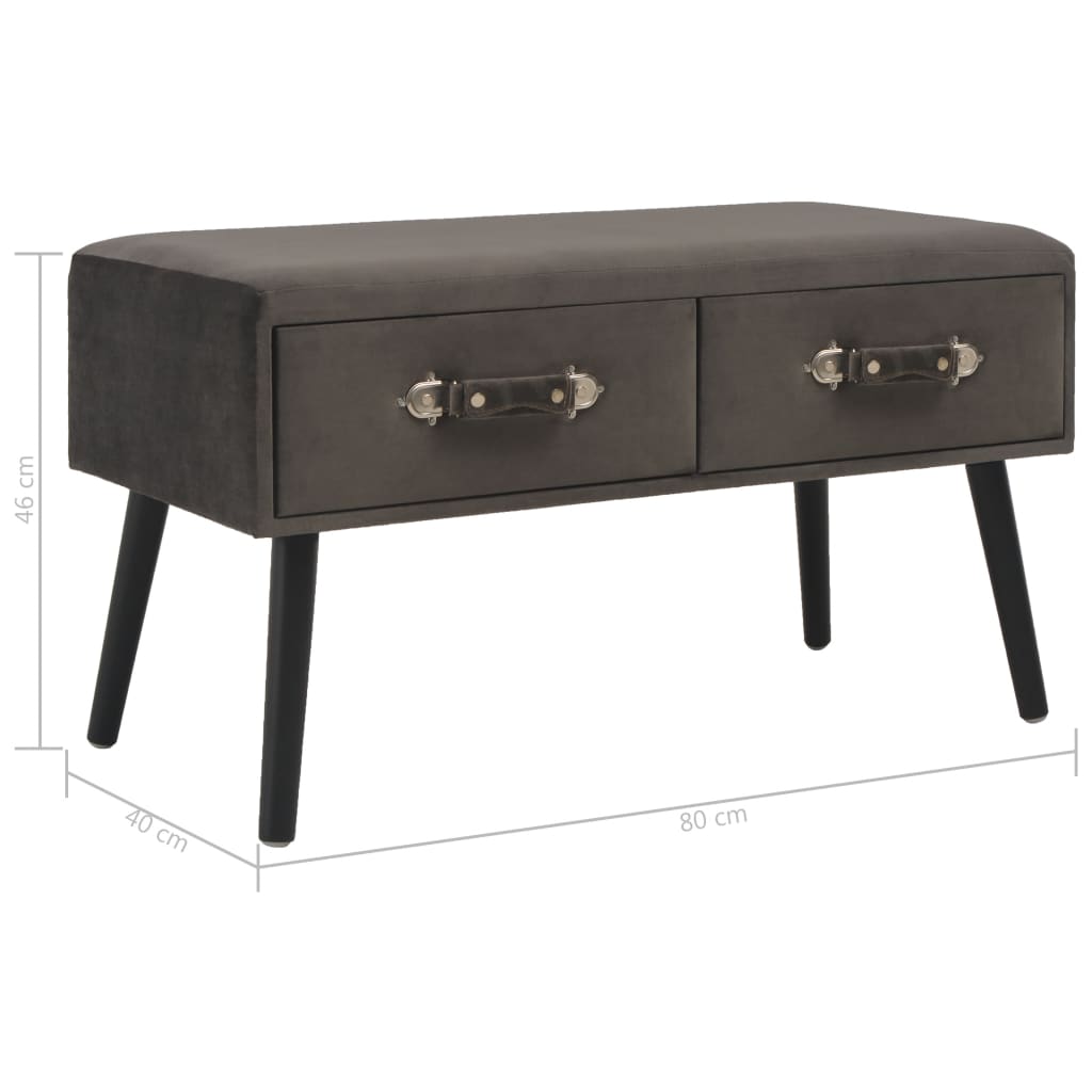 Table basse 80x40x46 cm cuir artificiel