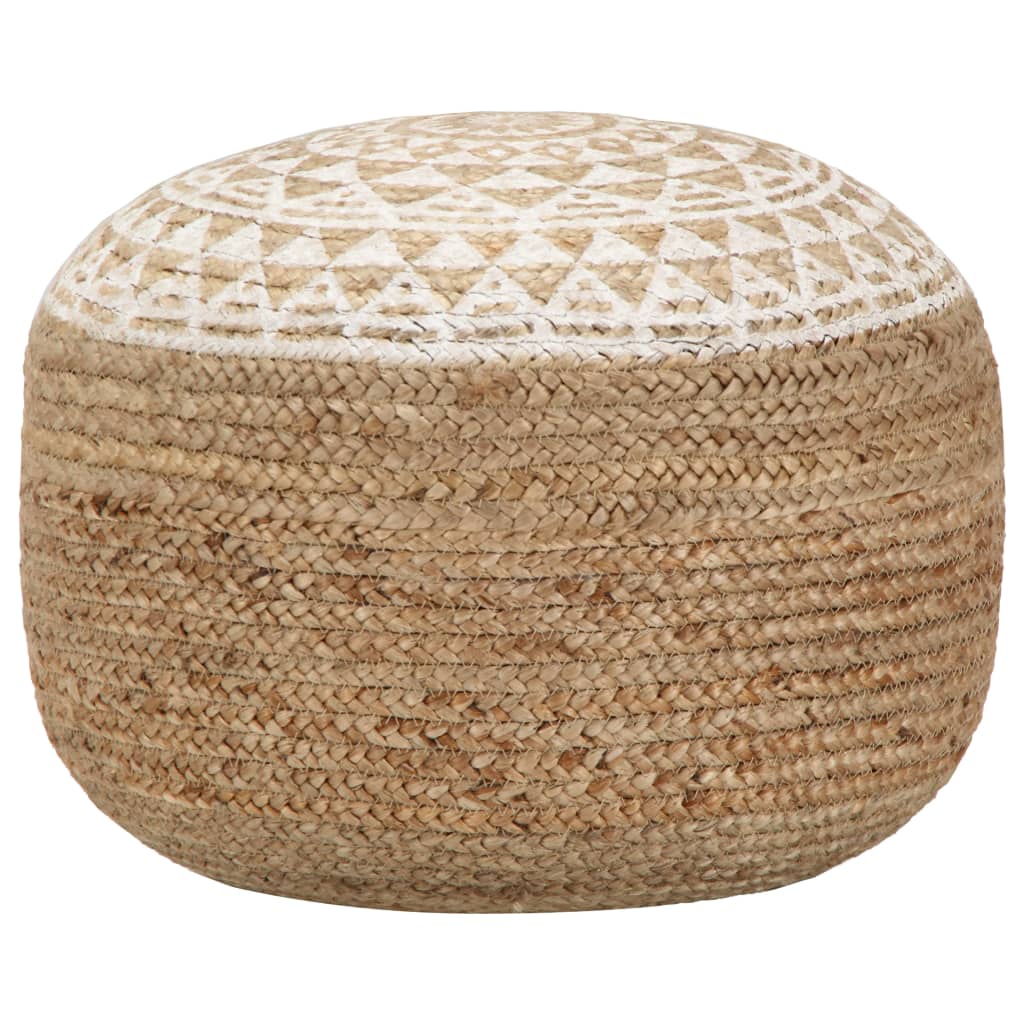 Pouf fait main 45x30 cm jute