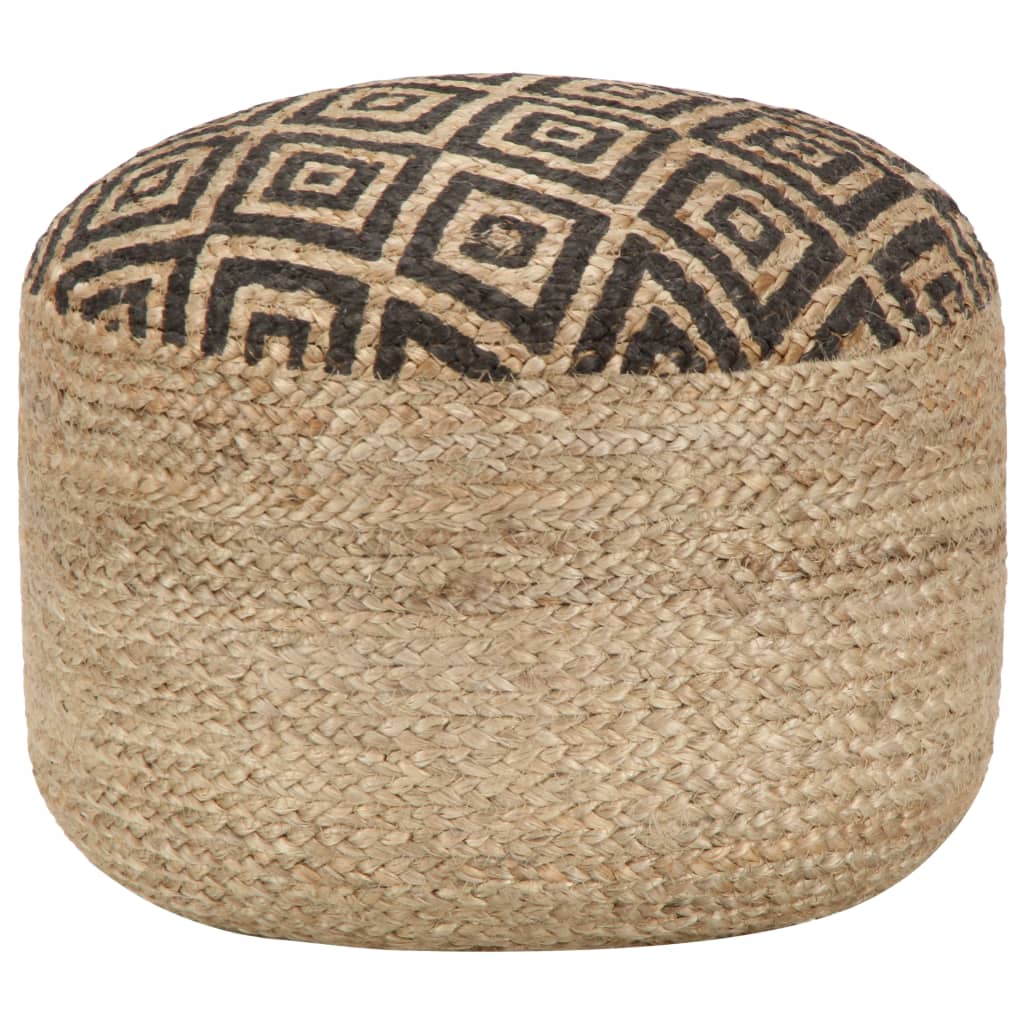 Pouf fait main 45x30 cm jute