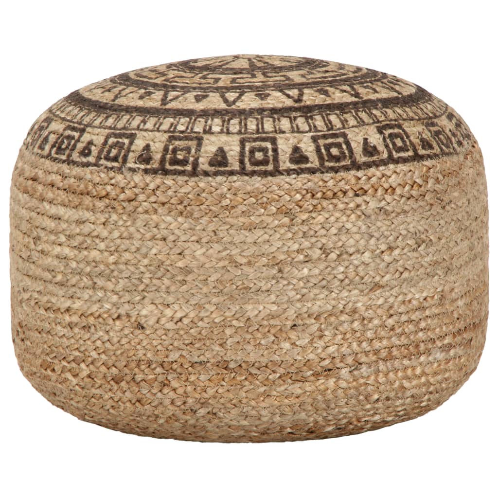 Pouf fait main 45x30 cm jute