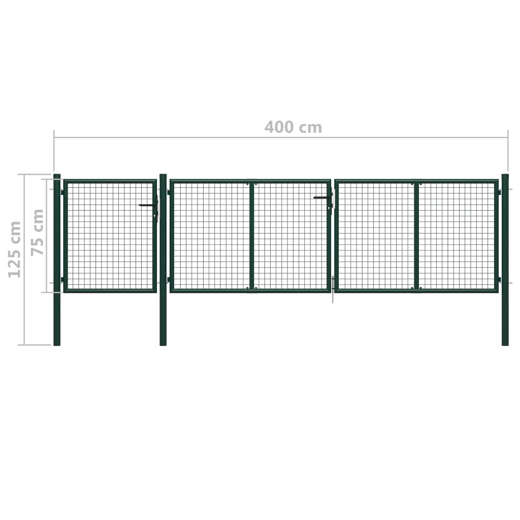 Poort 350x150 cm staal