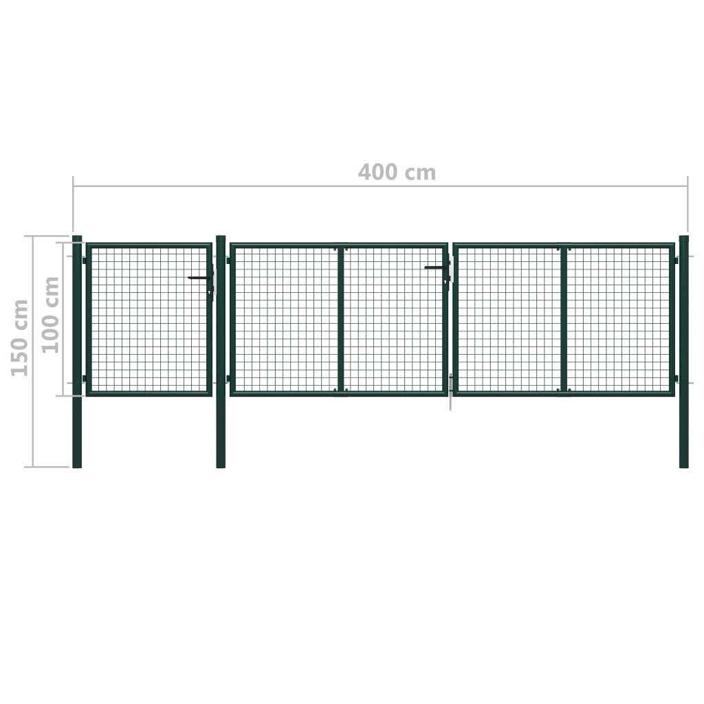 Poort 350x75 cm staal