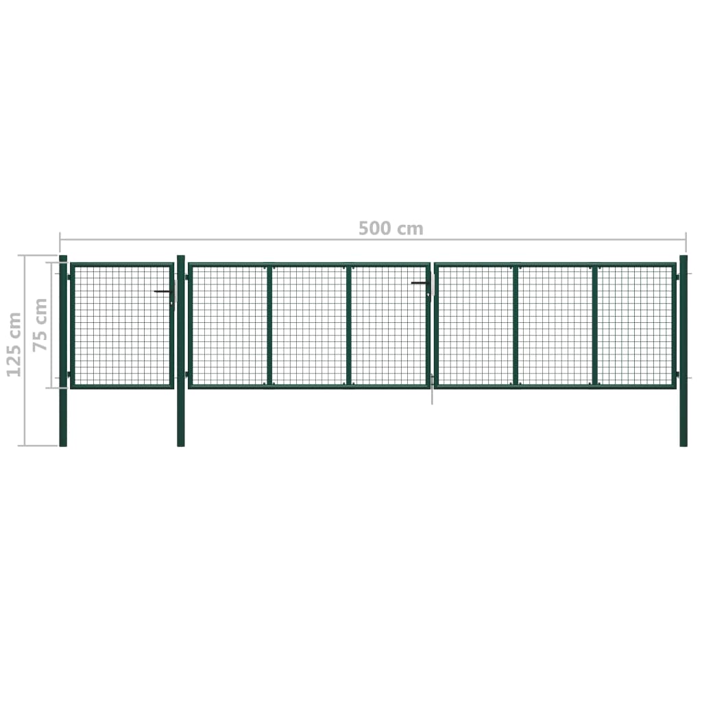 Poort 350x150 cm staal