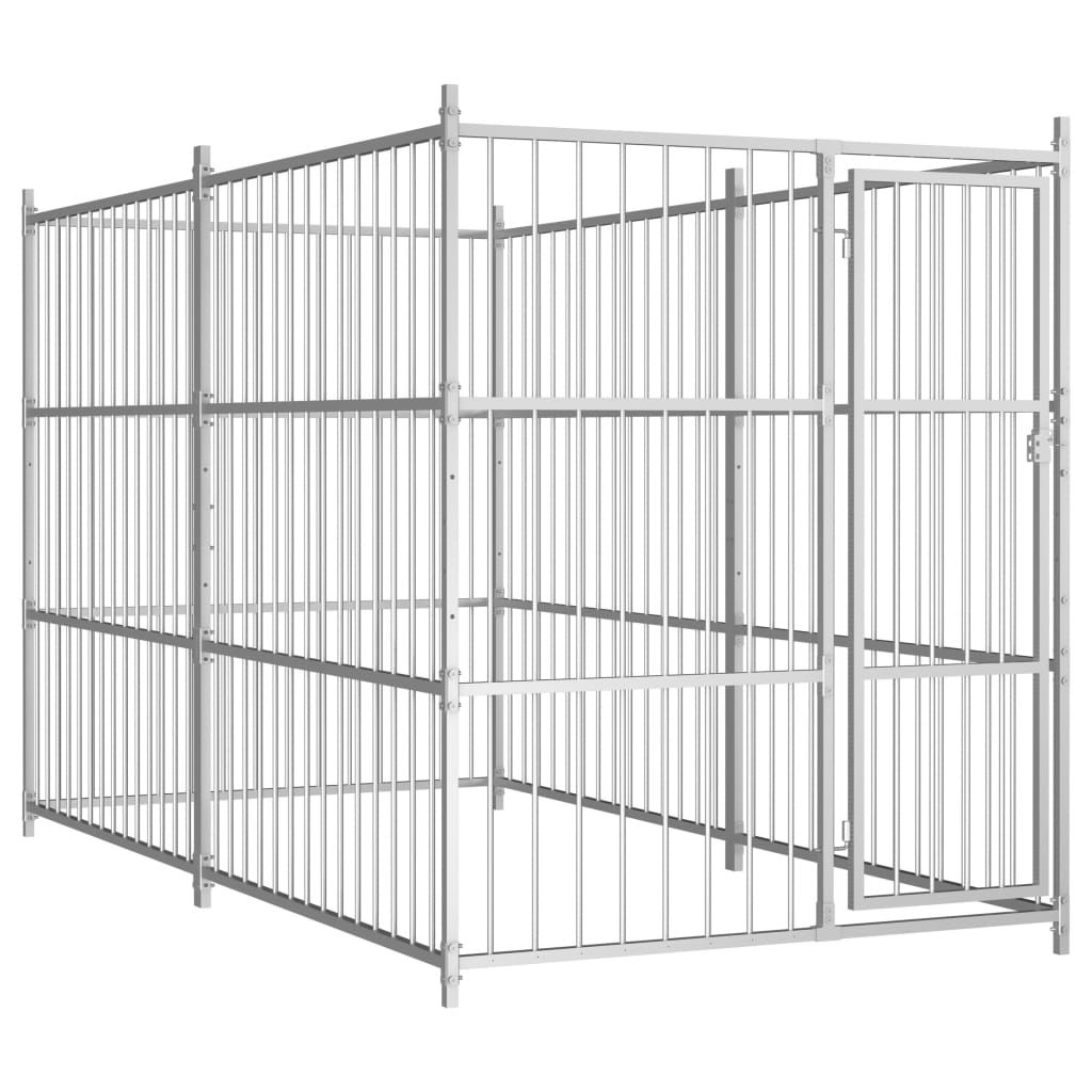 Hondenkennel voor buiten 450x450x185 cm