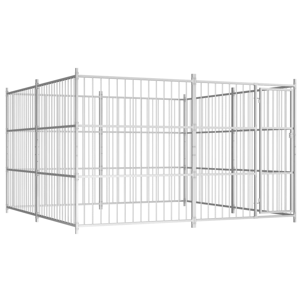 Hondenkennel voor buiten met dak 450x150x200 cm