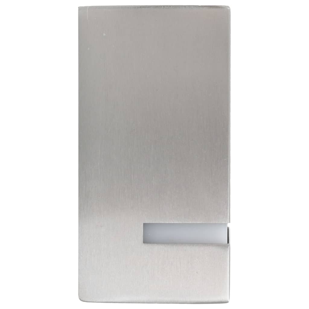 Appliques d'extérieur 2 pcs 35 W rectangulaire couleur argent