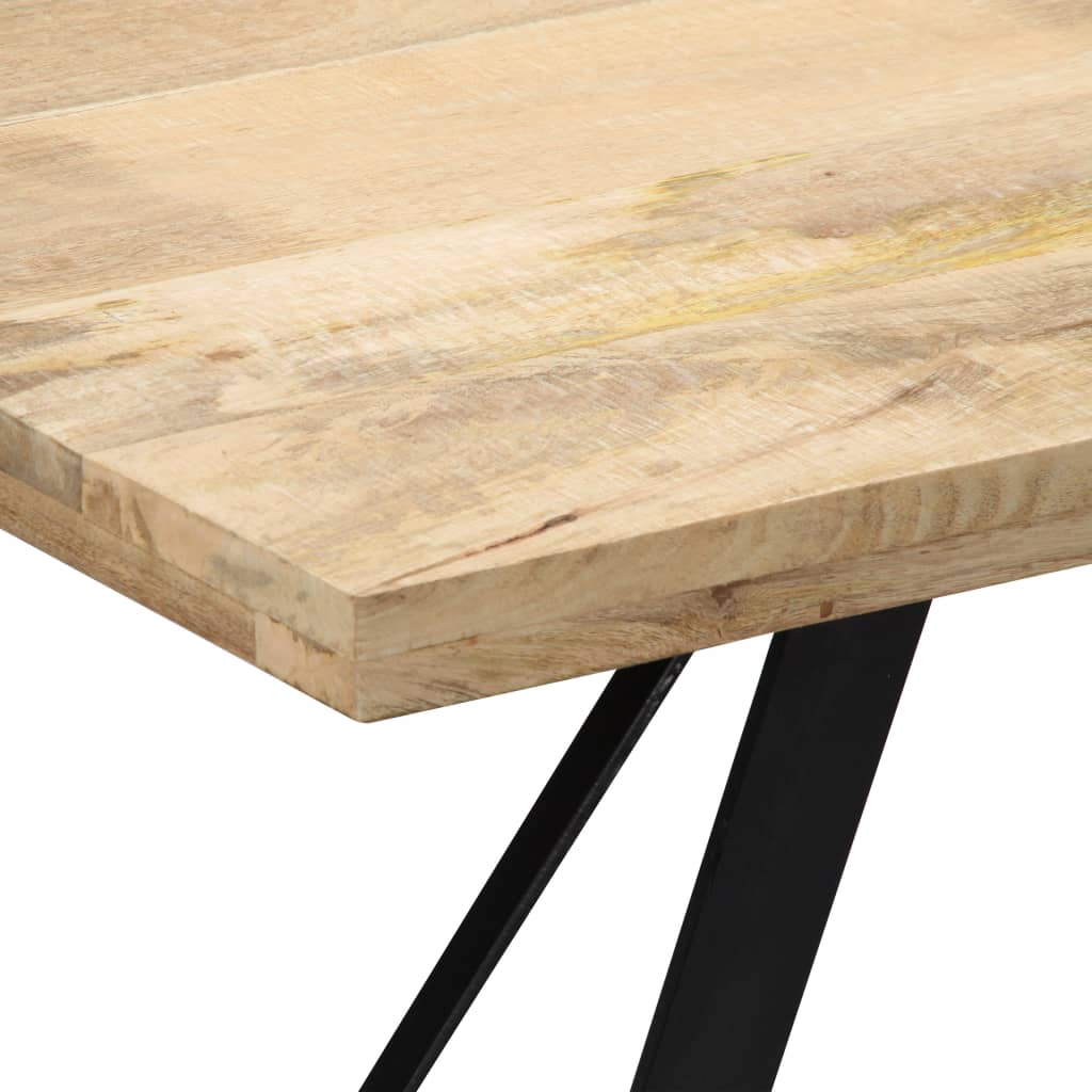 Table à manger 120x60x76 cm en bois de manguier massif