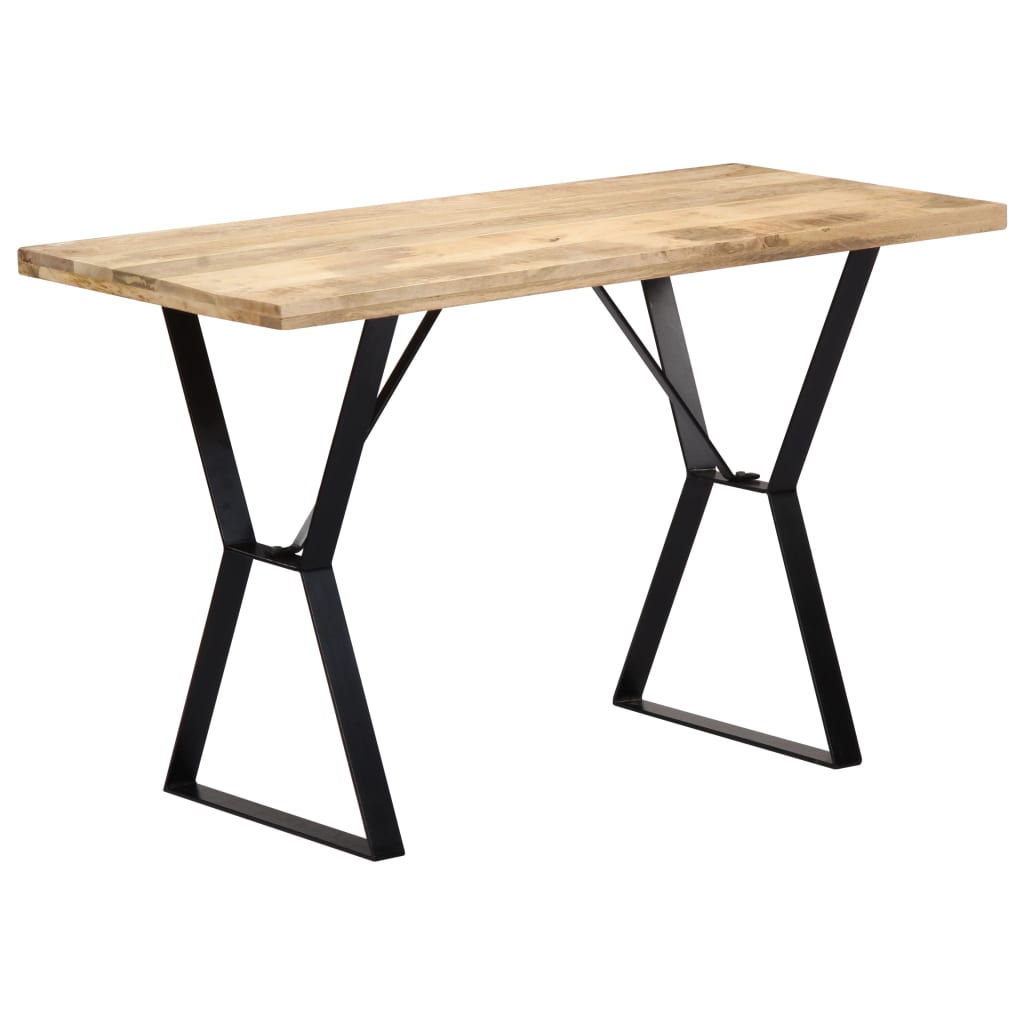 Table à manger 120x60x76 cm en bois de manguier massif