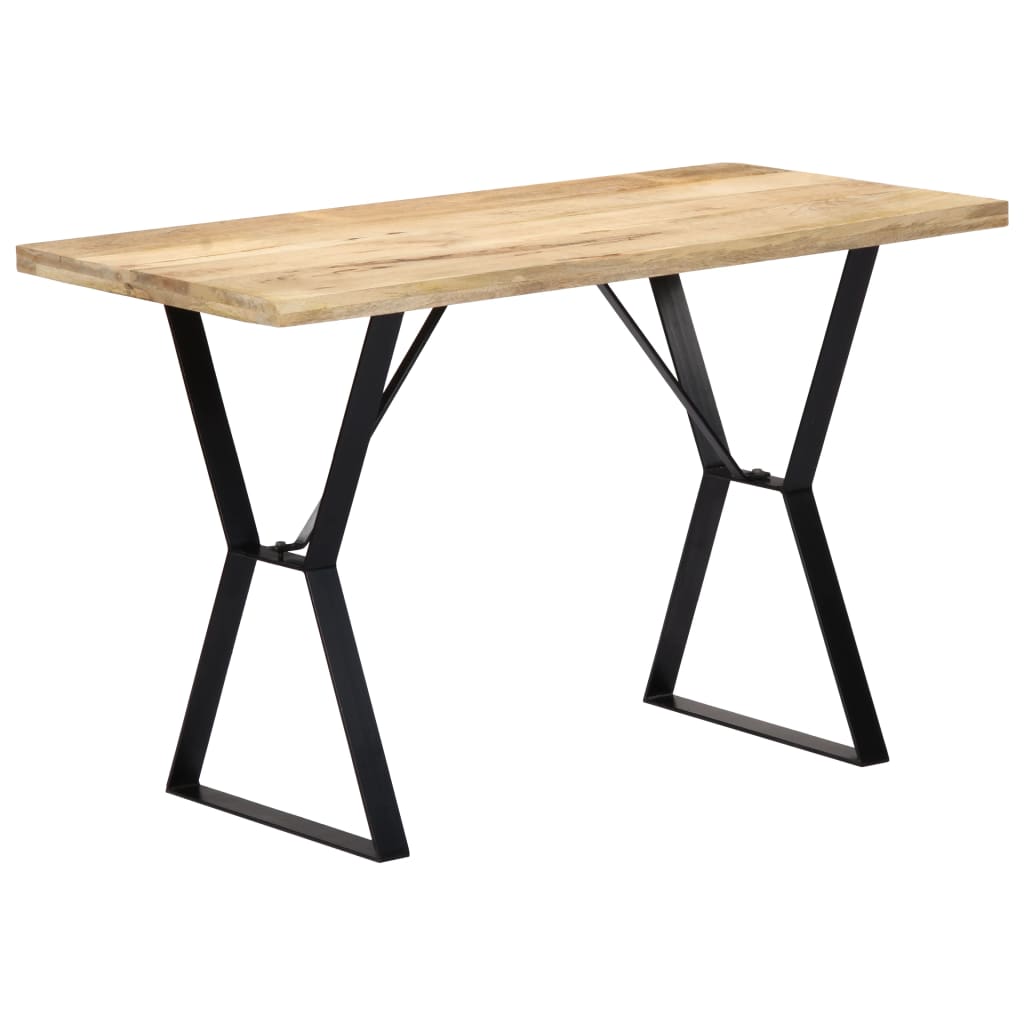 Table à manger 120x60x76 cm en bois de manguier massif