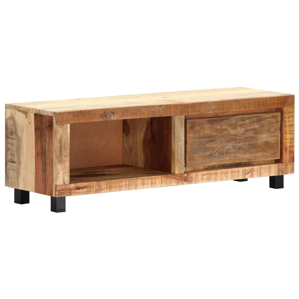 Meuble TV 100x30x33 cm bois massif recyclé