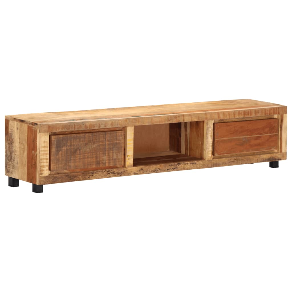 Meuble TV 100x30x33 cm bois massif recyclé