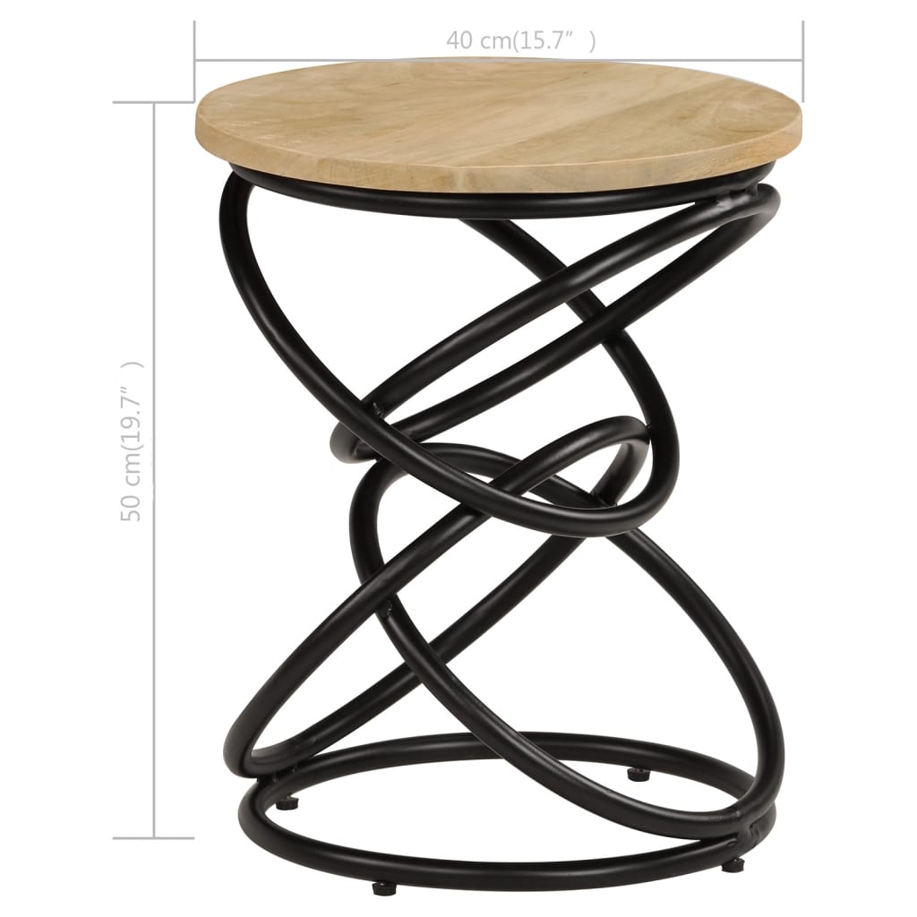 Table d'appoint 40x50 cm en manguier massif