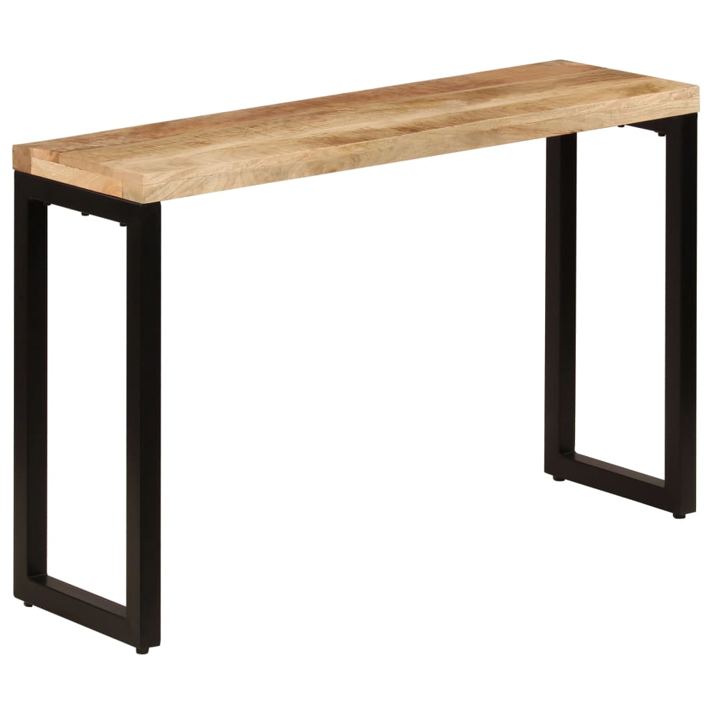 Table murale 120x35x76 cm en manguier massif et acier