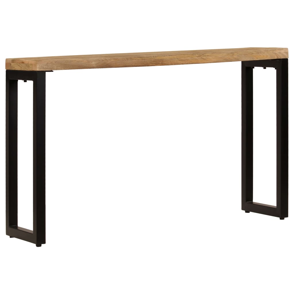 Table murale 120x35x76 cm en manguier massif et acier