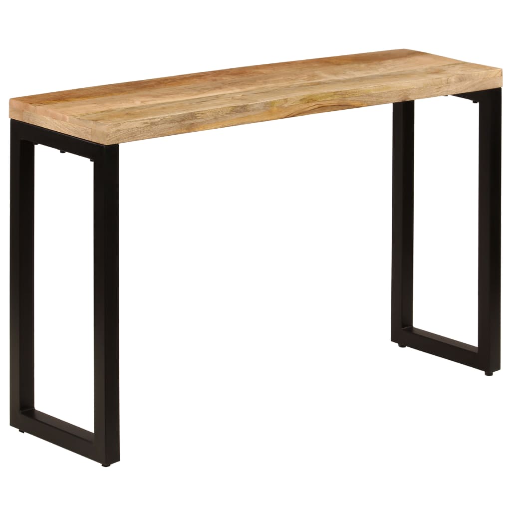 Table murale 120x35x76 cm en manguier massif et acier