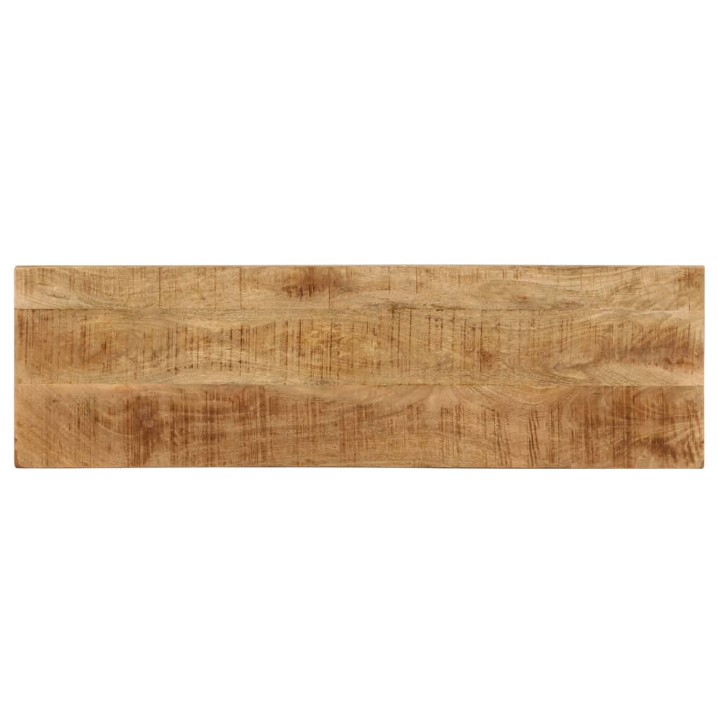 Wandtafel 120x35x76 cm massief mangohout en staal