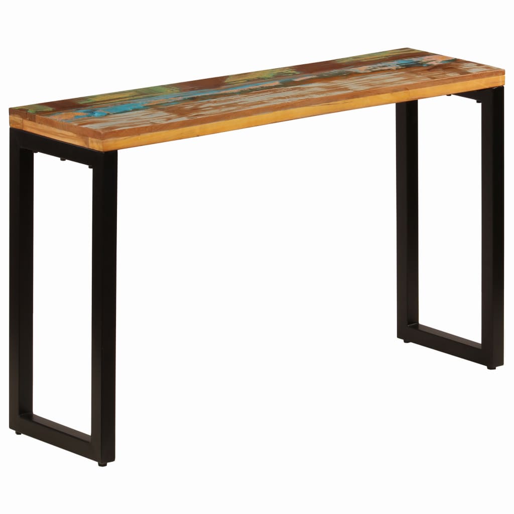 Table murale 120x35x76 cm en manguier massif et acier