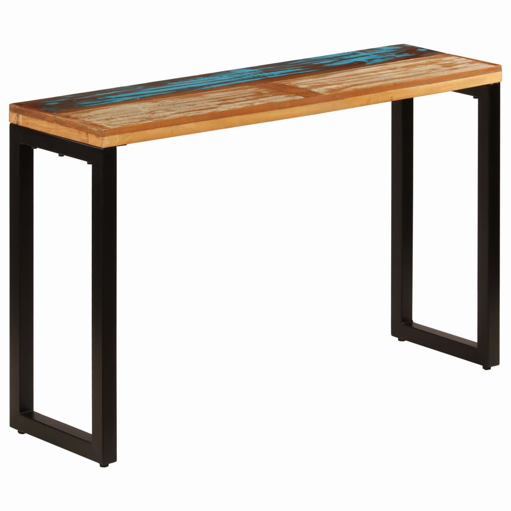 Table murale 120x35x76 cm en manguier massif et acier