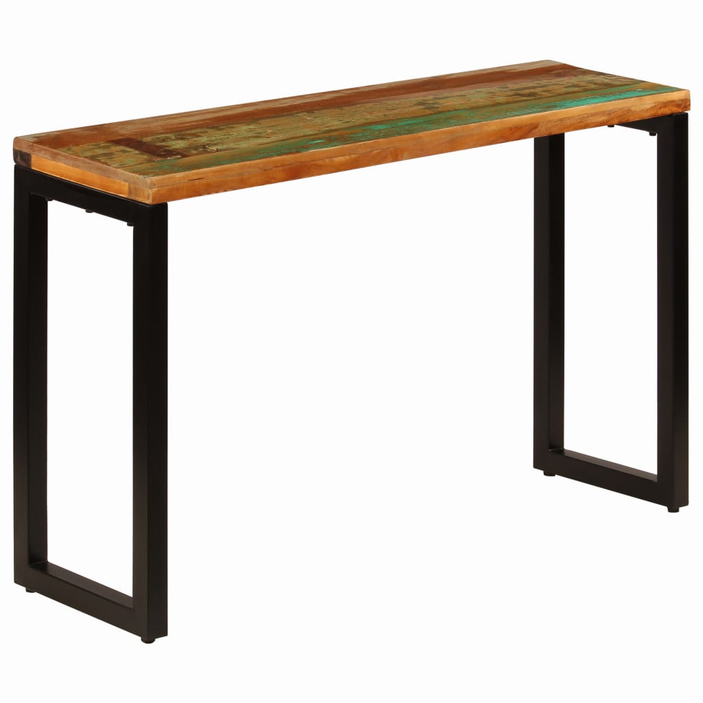 Table murale 120x35x76 cm en manguier massif et acier