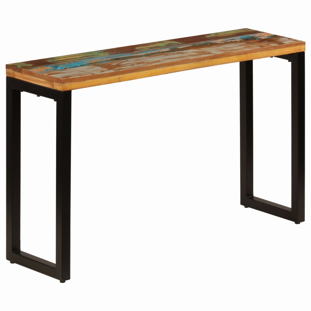 Table murale 120x35x76 cm en manguier massif et acier