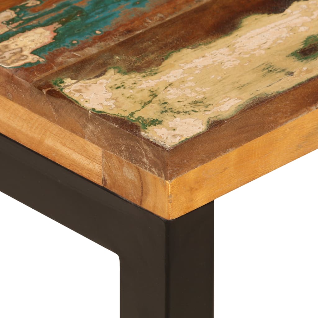 Table basse 100x50x35 cm en manguier massif et acier