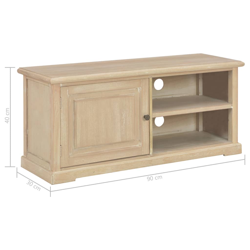 Meuble TV 90x30x40 cm bois